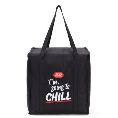 Waterproof Custom Black Non Woven School Lunch Cooler Bag