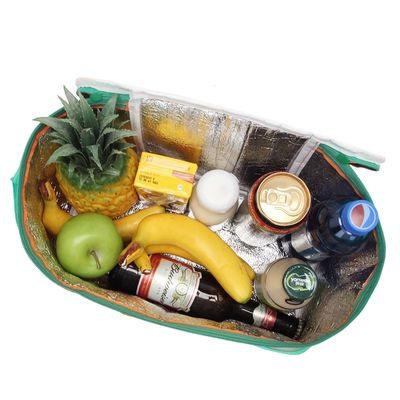 Waterproof Orange Lunch Foil Picnic Insulated Cooler Bags