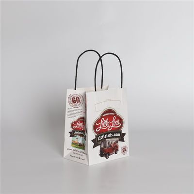 Handle Printed Kraft Paper Bags