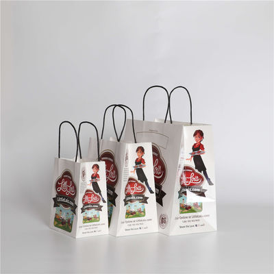 Handle Printed Kraft Paper Bags