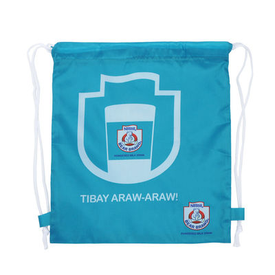 Waterproof Laundry Polyester 190T Nylon Logo Drawstring Gift Bags