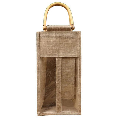 Shopping Unique Handle Gift Wine Bottle Jute Bag