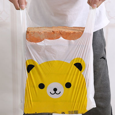 Custom Shopping Logo Print T Shirt Carrier Printed Plastic Bag