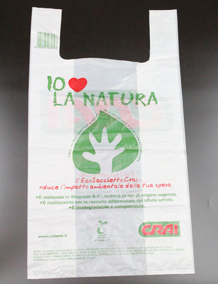 Grocery Supermarket Biodegradable Plastic T Shirt Bag