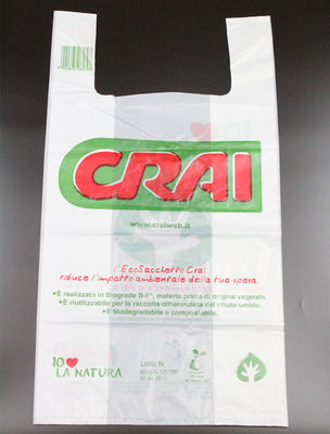 Grocery Supermarket Biodegradable Plastic T Shirt Bag