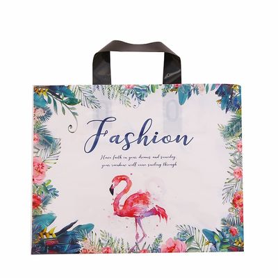 Biodegradable Bottom Gusset White Printed Plastic Bag