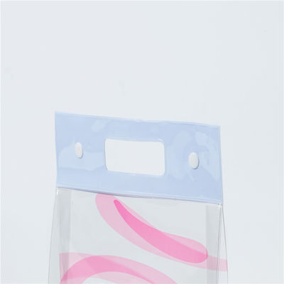 Button Transparent Storage PVC Cosmetic Bag