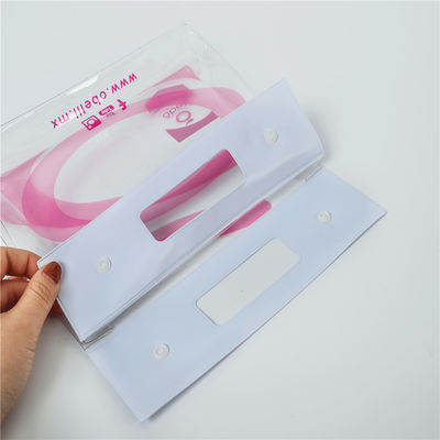 Button Transparent Storage PVC Cosmetic Bag