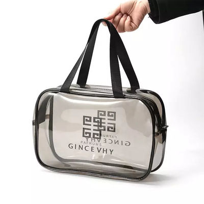 Custom PVC Waterproof Makeup Woven Travel Clear Cosmetics Bag