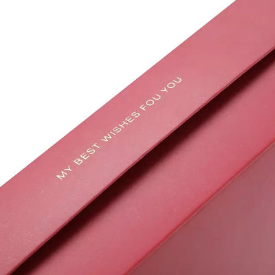Eco Friendly Red Gift Paper Packaging Boxes