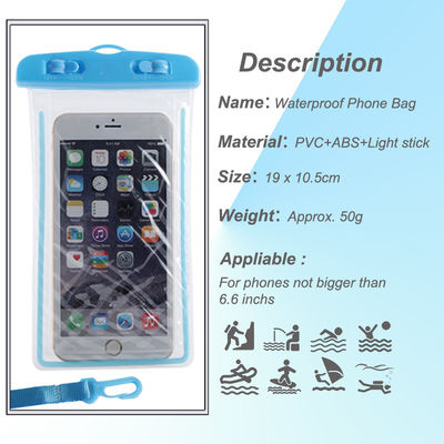Mobile Phone Cases PVC Clear Lanyard Waterproof Cellphone Bag
