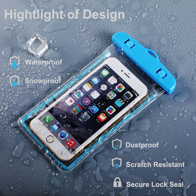 Mobile Phone Cases PVC Clear Lanyard Waterproof Cellphone Bag
