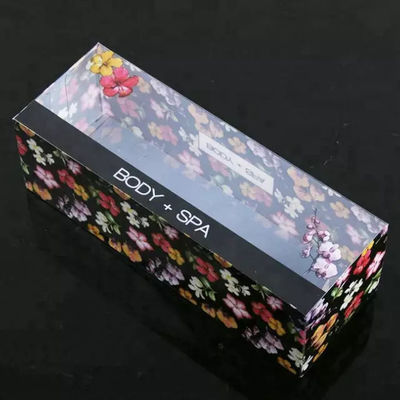 Flower Printing PP Folding PVC Clear Plastic Packaging Boxes