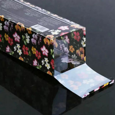 Flower Printing PP Folding PVC Clear Plastic Packaging Boxes