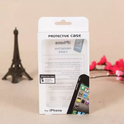 Mobile Phone White Folding PVC Clear Plastic Packaging Boxes