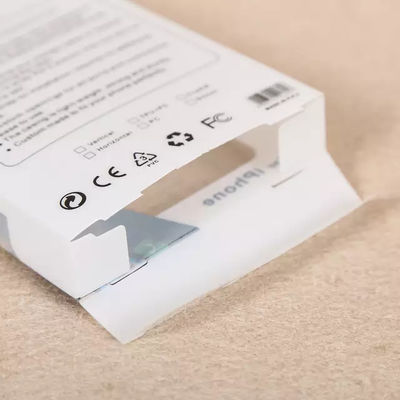 Mobile Phone White Folding PVC Clear Plastic Packaging Boxes