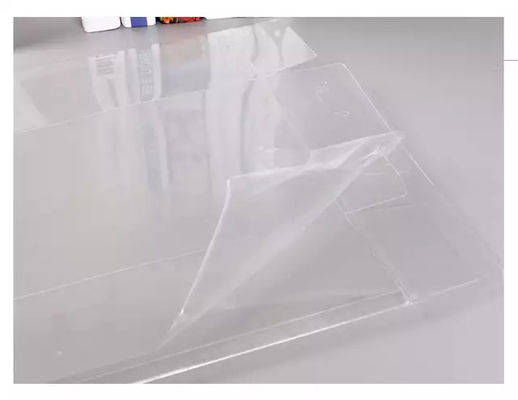 White Pink Paperboard Insert Clear PET Transparent Packaging Box