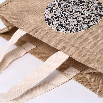 Burlap Jute Reusable Shopping Bag