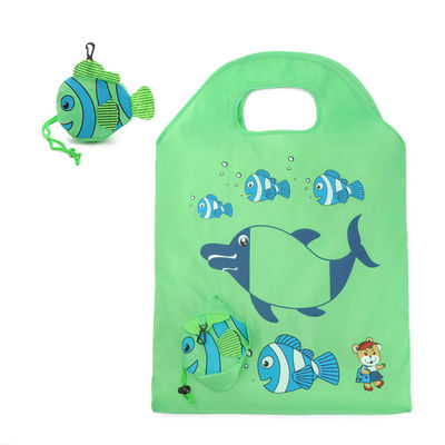 Foldable Nylon Grocery Reusable Green Nylon Shopping Bag
