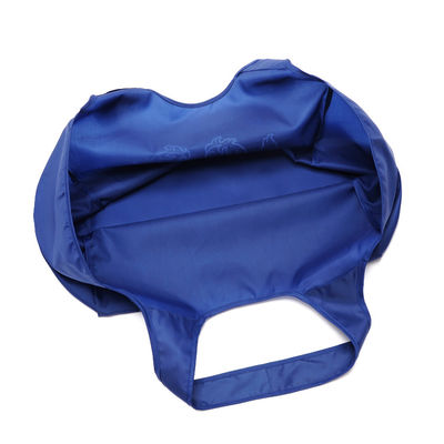 Blue OEM Logo Print 210D Polyester Reusable Shopping Bag