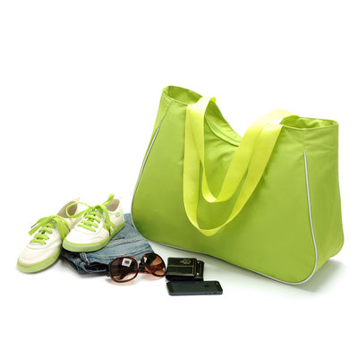 Grocery Green 210D Polyester Reusable Shopping Bag