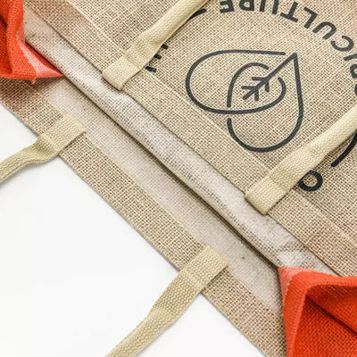 350GSM Jute Fabric Hemp Material Burlap Tote Bag Foldable