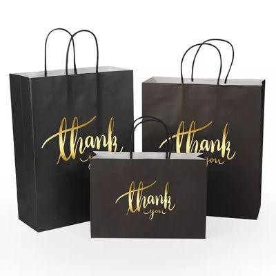5KG Carry Recycled  Kraft Paper Bag With Twisted Handle