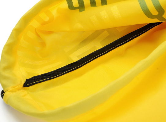 10Kg Durability Yellow Drawstring Backpack Bag 210D Polyester