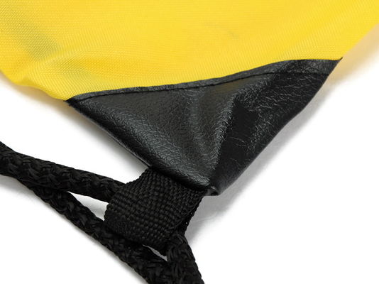 10Kg Durability Yellow Drawstring Backpack Bag 210D Polyester