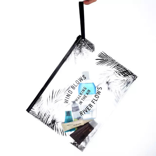 Eco Green Clear Transparent PVC Cosmetic Pouch