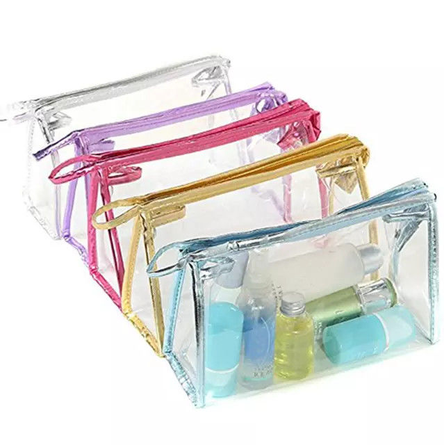 Promotion Various Colors Travel Clear Makeup PVC Cosmetic Bag