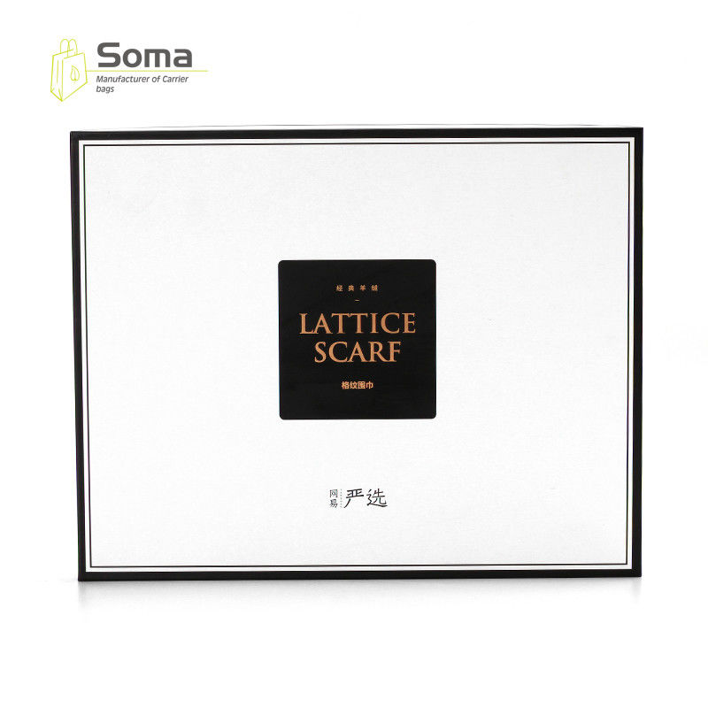 White Custom Logo Printing Cardboard Recycled Paper Gift Boxes