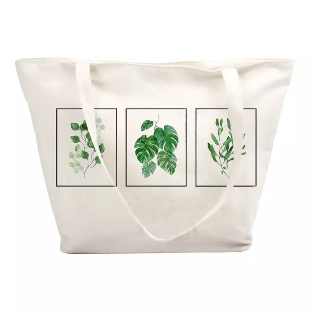 Promotional Logo Print 12oz White Hand Tote Cotton Bag
