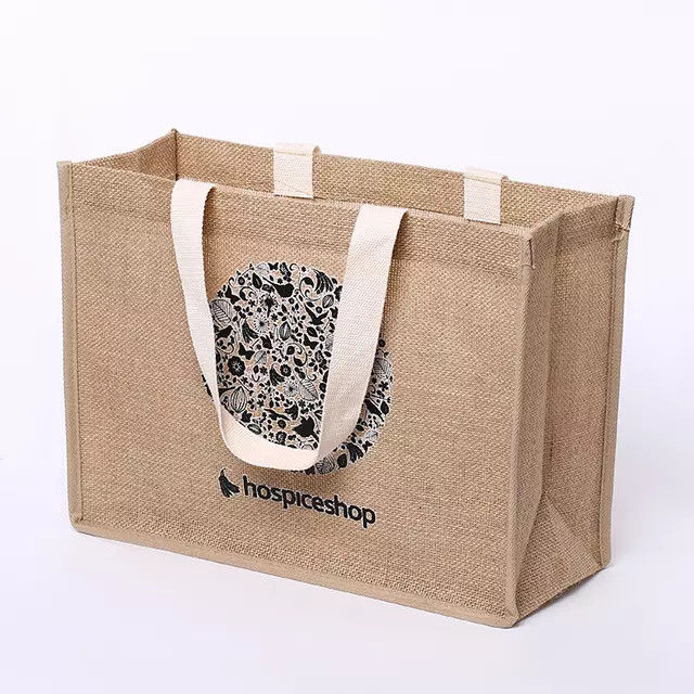 Burlap Jute Reusable Shopping Bag
