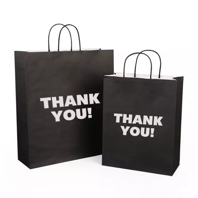 5KG Carry Recycled  Kraft Paper Bag With Twisted Handle